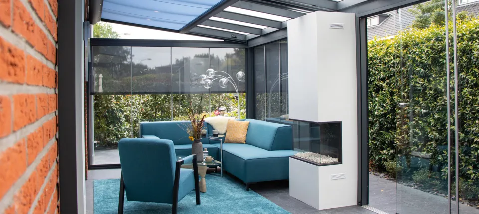 tuinkamer met gashaard