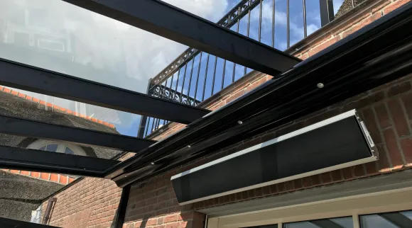 Deep Black tuinkamer heater