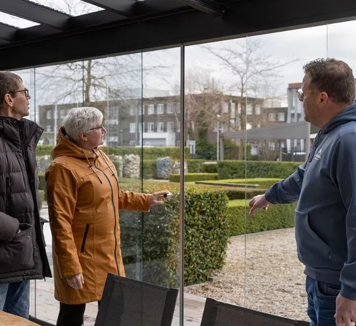 Verandaliving showtuin