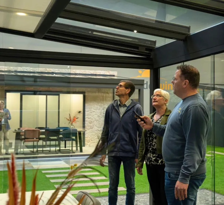 advies in de showroom