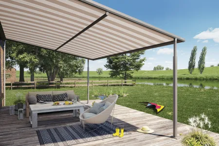 Verandaliving pergola zonwering Weinor Plaza Viva