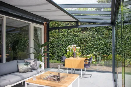 Zonwering tuinkamer Verandaliving