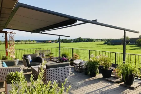 Pergola zonwering Weinor Plaza Viva Verandaliving