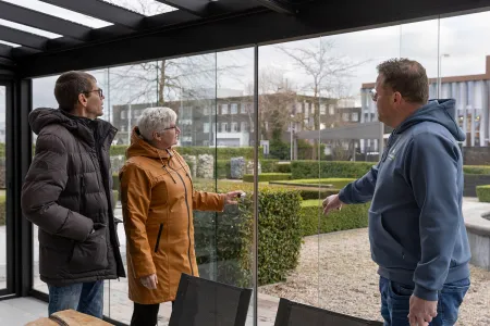 Gesprek in showtuin Verandaliving