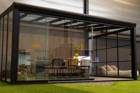 Premium tuinkamer Verandaliving showroom