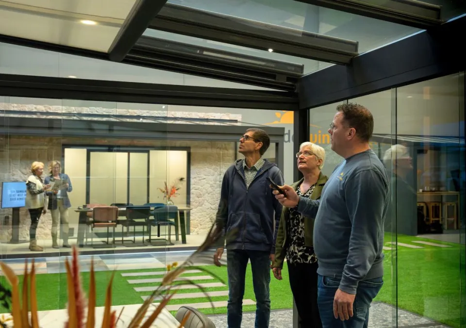 advies in de showroom